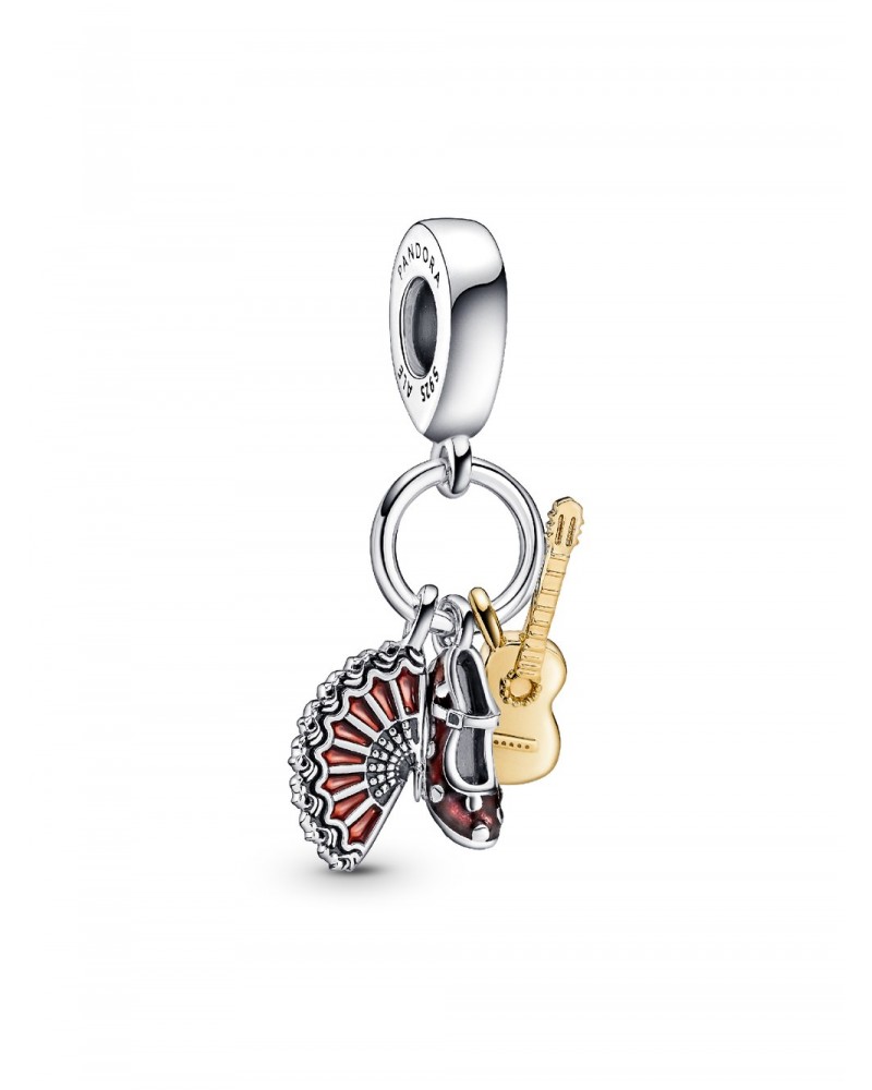 Charm Pandora colgante Guitarra Española, Zapato Flamenco y Abanico 760765C01