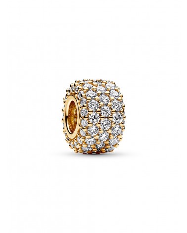 Charm Pandora Triple Fila Brillante en Pavé 762820C01