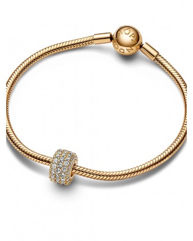 Charm Pandora Triple Fila Brillante en Pavé 762820C01 - foto 2