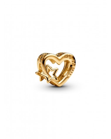Charm Pandora Familia Corazón y Estrella en Filigrana 762829C00