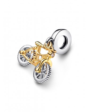 Charm Pandora Colgante Ruedas de Bicicleta Girando en Dos Tonos 763354C01 - foto 2