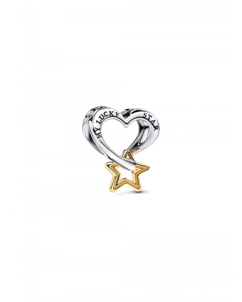 Charm Pandora Estrella y Corazón de la Suerte 763513C00
