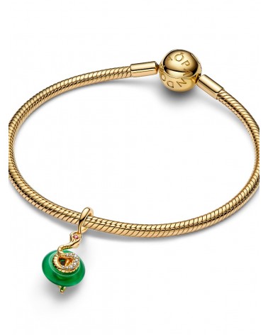 Charm Pandora Colgante Serpiente Verde de Cristal de Murano 763617C01 - foto 2