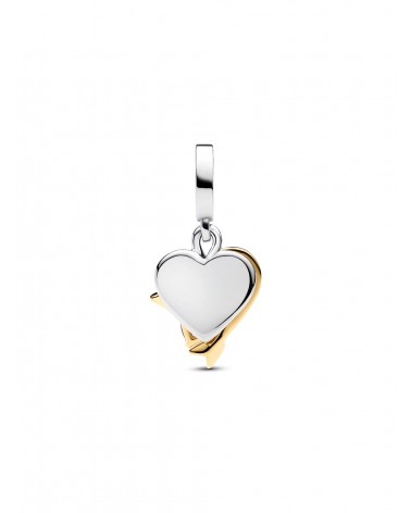Charm Pandora Colgante Doble Corazón Grabable y Flecha 763622C01 - foto 3