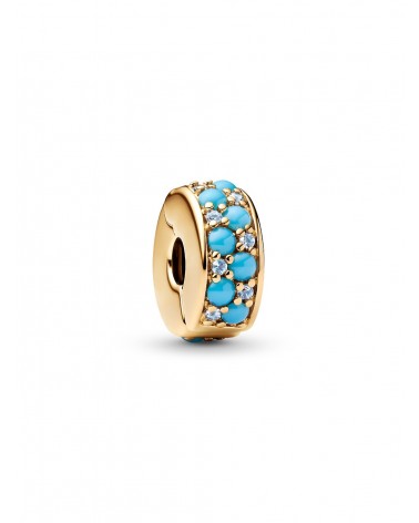 Charm Pandora de Clip Azul Agua 763902C01