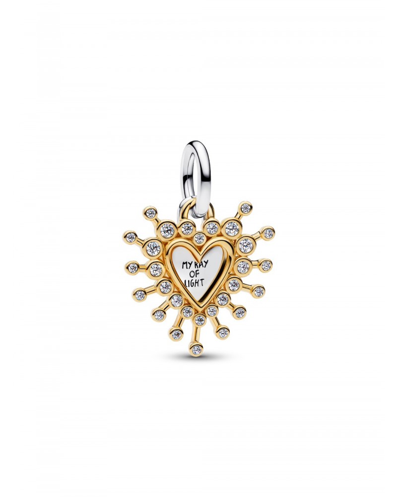 Charm Pandora Colgante Doble Corazón Radiante 764141C01