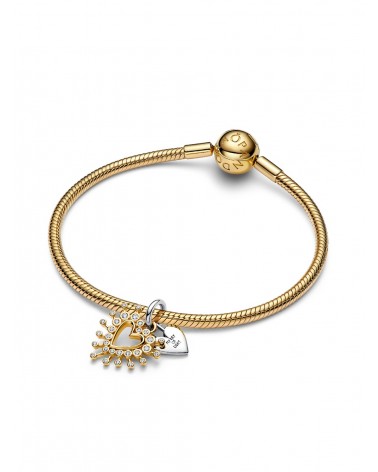 Charm Pandora Colgante Doble Corazón Radiante 764141C01 - foto 3