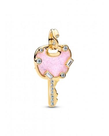 Charm Pandora Colgante Grande Llave Amor Rosa Opalescente 764349C01