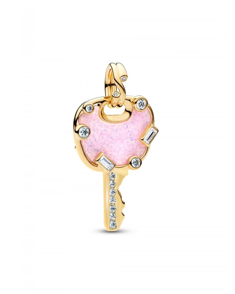 Charm Pandora Colgante Grande Llave Amor Rosa Opalescente 764349C01
