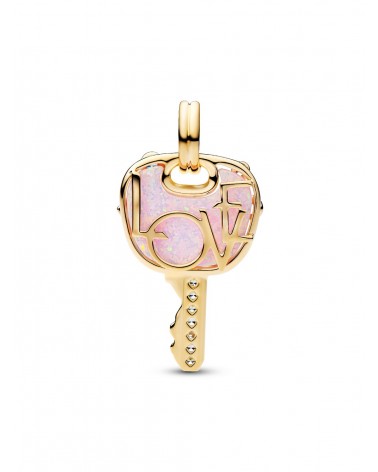 Charm Pandora Colgante Grande Llave Amor Rosa Opalescente 764349C01 - foto 2