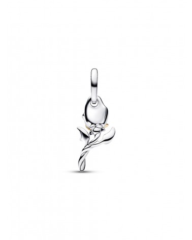 Charm Pandora Colgante Rosa Encantada de la Bella y la Bestia de Disney con diamante sintético creado en laboratorio 764405C01 -