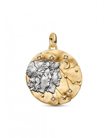 Charm Pandora Medallón XL Zodiaco Géminis 765002C01