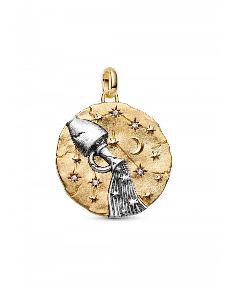 Charm Pandora Medallón XL Zodiaco Acuario 765004C01