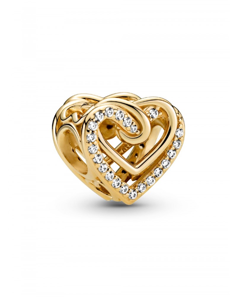 Charm Pandora Corazones Entrelazados Brillantes 769270C01