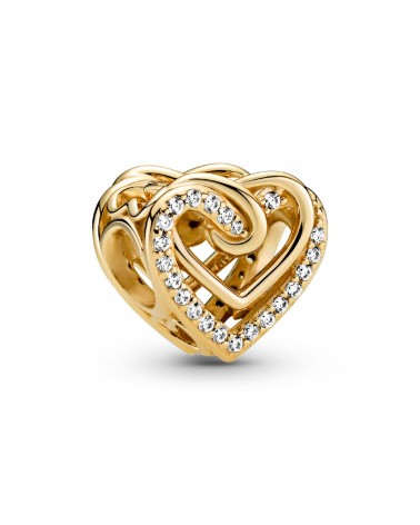 Charm Pandora Corazones Entrelazados Brillantes 769270C01