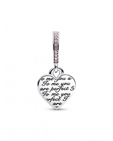 Charm Pandora Colgante Doble Corazón Infinito en Dos Tonos 782641C01 - foto 2