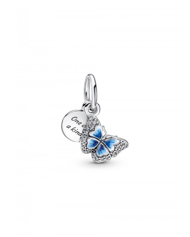 Charm Pandora Colgante Doble Mariposa Azul y Cita 790757C01