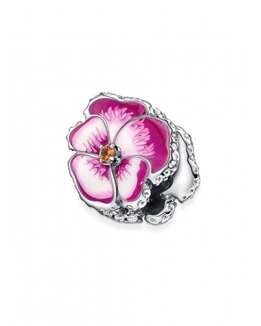 Charm Pandora Flor Pensamiento Rosa 790777C01 - foto 2