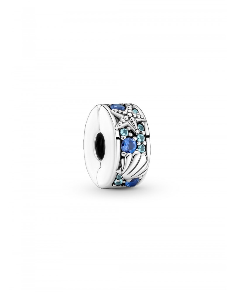 Charm Pandora de Clip Concha y Estrella de Mar Tropical 791678C01
