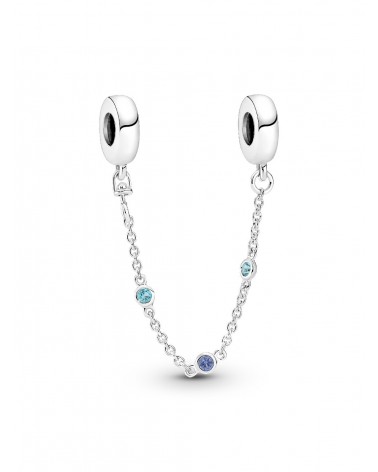 Cadena Pandora de Seguridad Tres Gemas Azules 791688C01