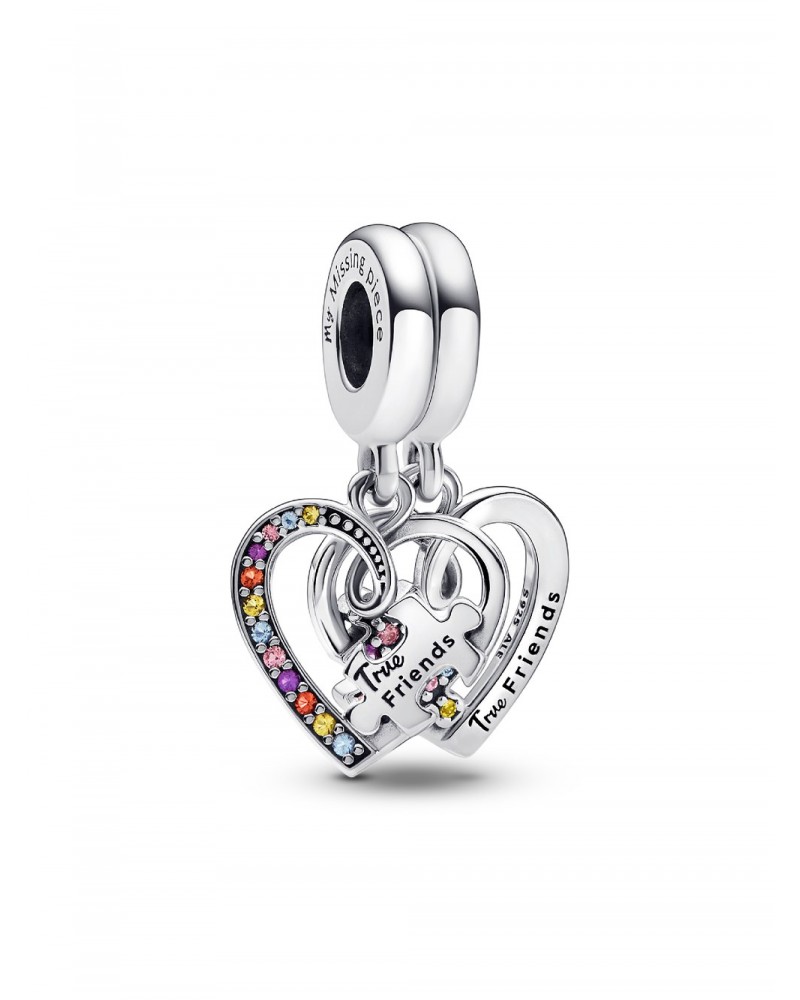 Charm Pandora Colgante Divisible Pieza de Puzle Amistad y Corazones 792239C01