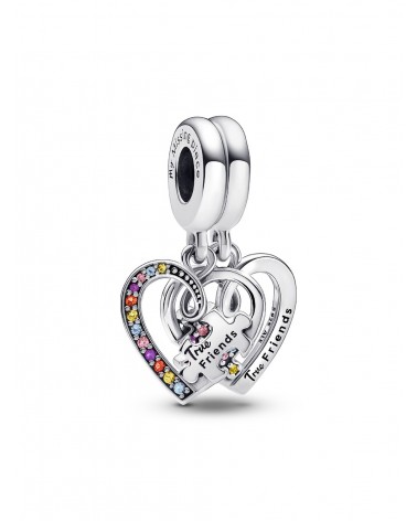 Charm Pandora Colgante Divisible Pieza de Puzle Amistad y Corazones 792239C01