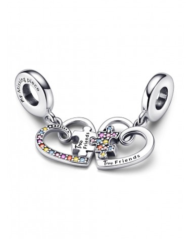 Charm Pandora Colgante Divisible Pieza de Puzle Amistad y Corazones 792239C01 - foto 2