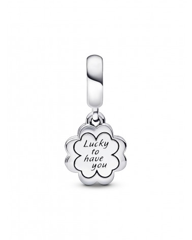 Charm Pandora Colgante Doble Trébol de Cuatro Hojas de la Amistad 792245C01 - foto 3