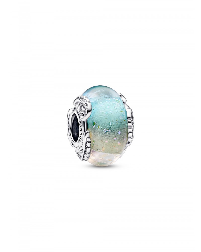 Charm Pandora de Cristal de Murano Pluma Curvada 792577C00