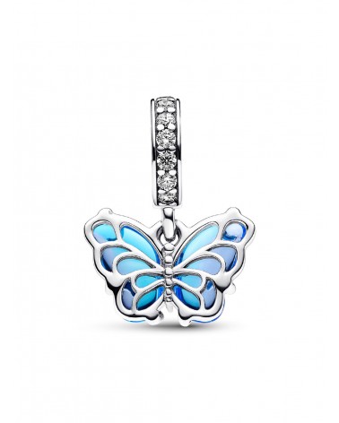Charm Pandora Colgante Mariposa de Cristal de Murano Azul 792698C01 - foto 3