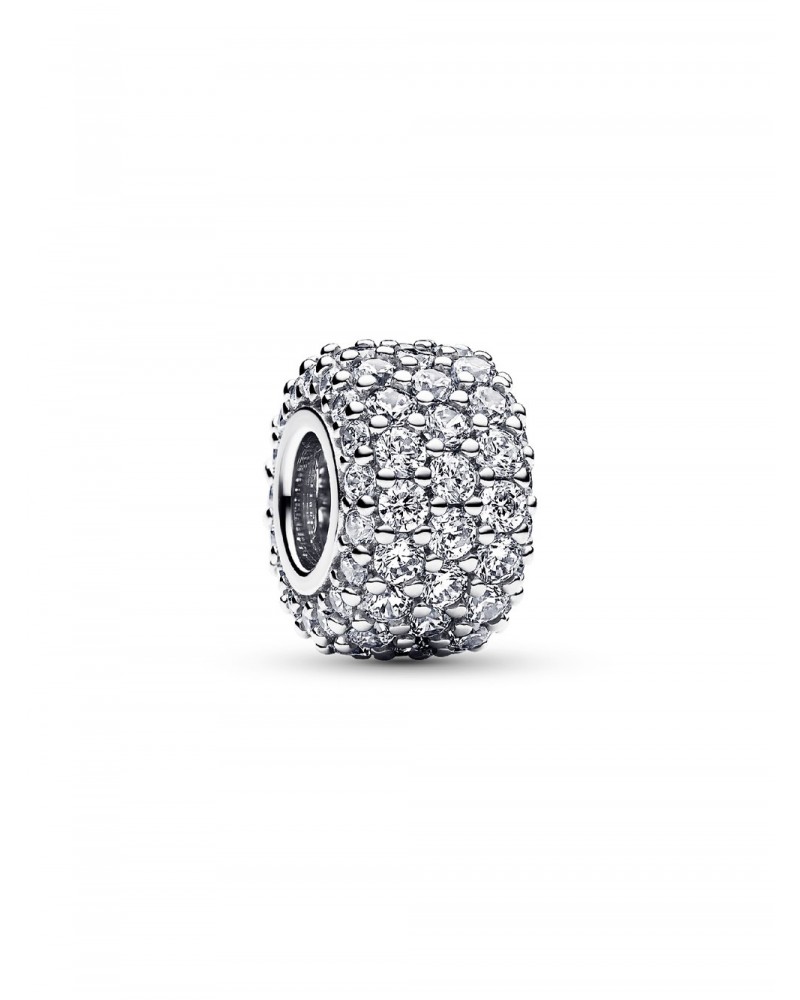 Charm Pandora Triple Fila Brillante en Pavé 792820C01
