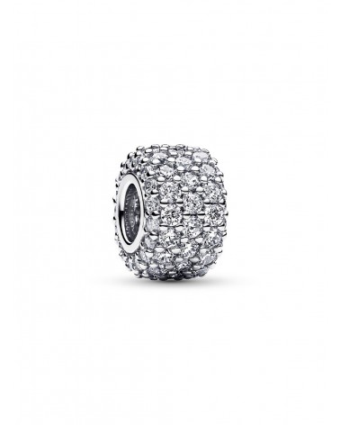 Charm Pandora Triple Fila Brillante en Pavé 792820C01