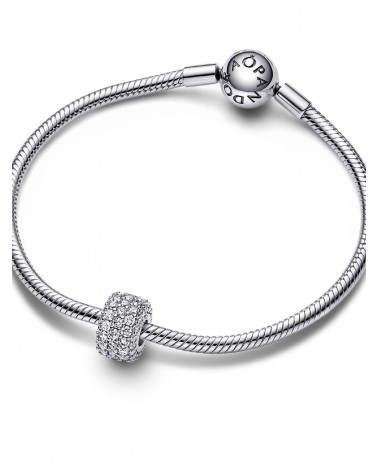 Charm Pandora Triple Fila Brillante en Pavé 792820C01 - foto 2