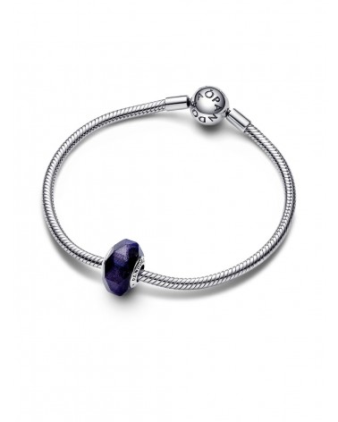 Charm Pandora de Cristal de Murano Azul Facetado 792984C00 - foto 2