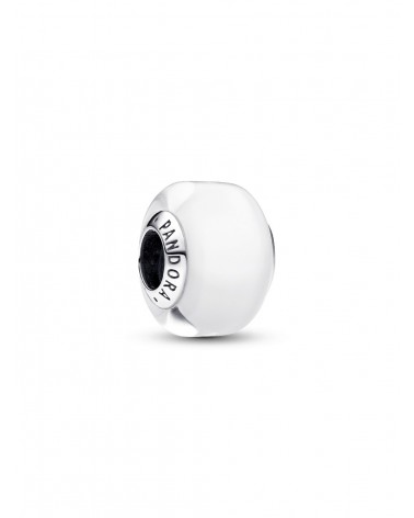 Charm Pandora Mini de Cristal de Murano Blanco 793118C00
