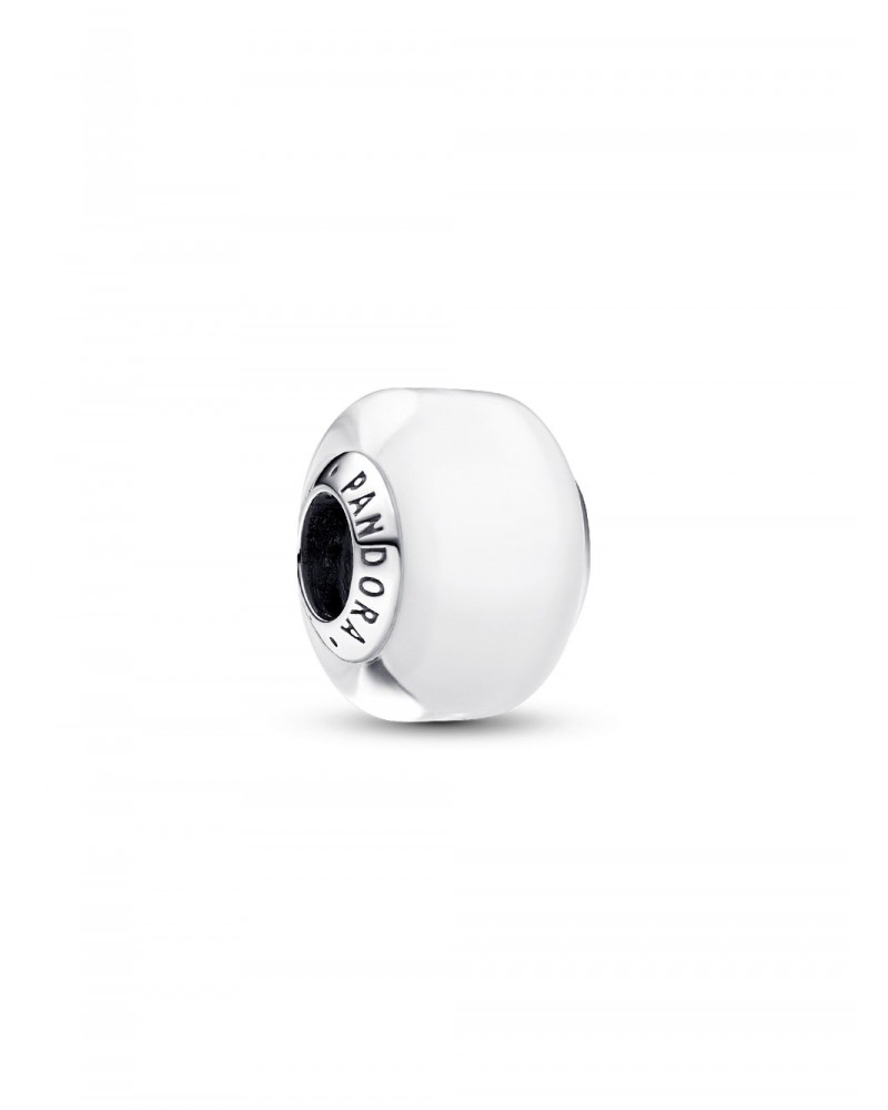 Charm Pandora Mini de Cristal de Murano Blanco 793118C00
