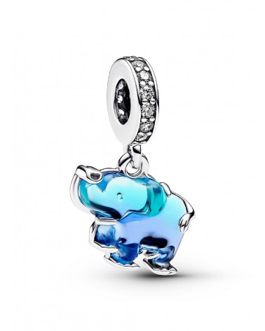 Charm Pandora Colgante de Cristal de Murano Azul Elefante 793339C01