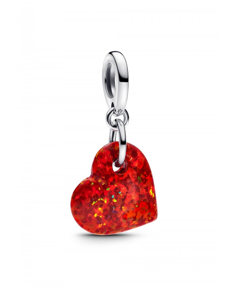 Charm Pandora Colgante Corazón Rojo Opalescente 793348C01