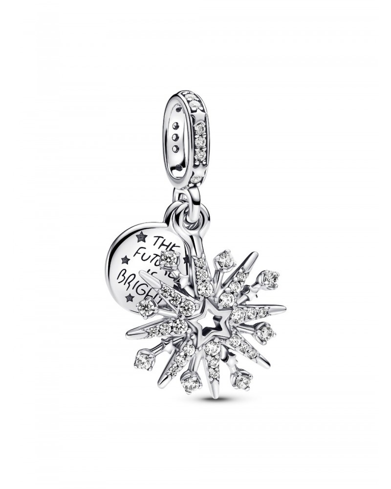 Charm Pandora Doble Colgante Fuegos Artificiales Brillantes 793512C01
