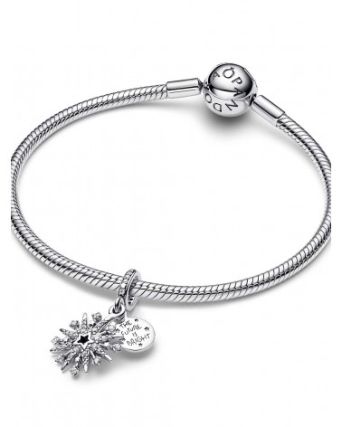 Charm Pandora Doble Colgante Fuegos Artificiales Brillantes 793512C01 - foto 3
