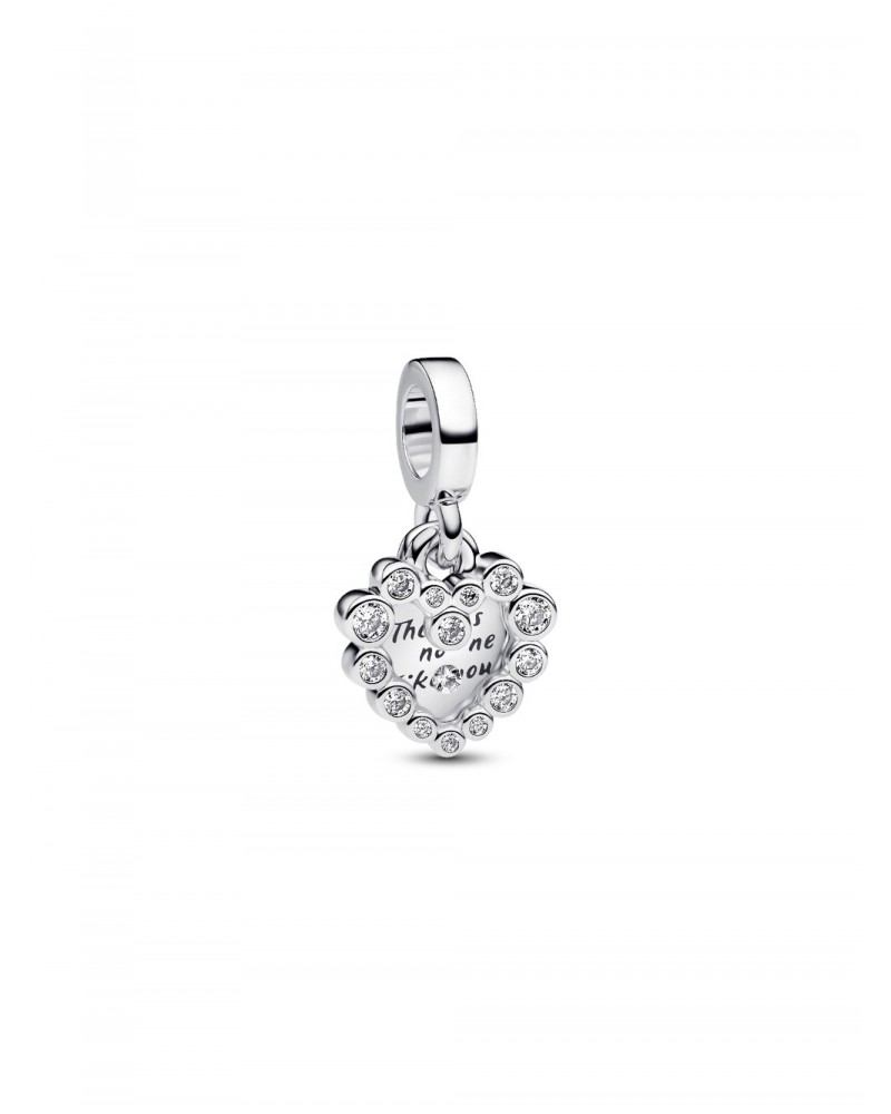 Charm Pandora Colgante Doble Corazón Brillante 793765C01