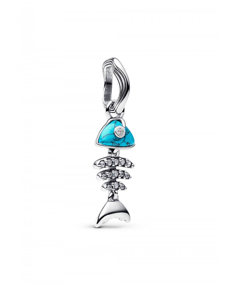 Charm Pandora Colgante Espina Pez Color Turquesa 793894C01