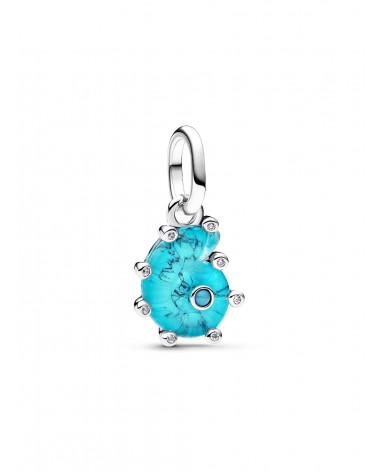 Charm Pandora Colgante Caracola de Cristal de Murano Azul 793900C01