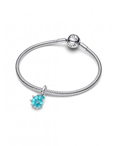Charm Pandora Colgante Caracola de Cristal de Murano Azul 793900C01 - foto 3