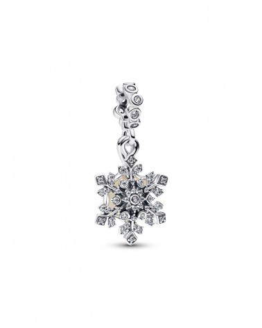 Charm Pandora Colgante Doble Copo de Nieve Opalescente 794142C01