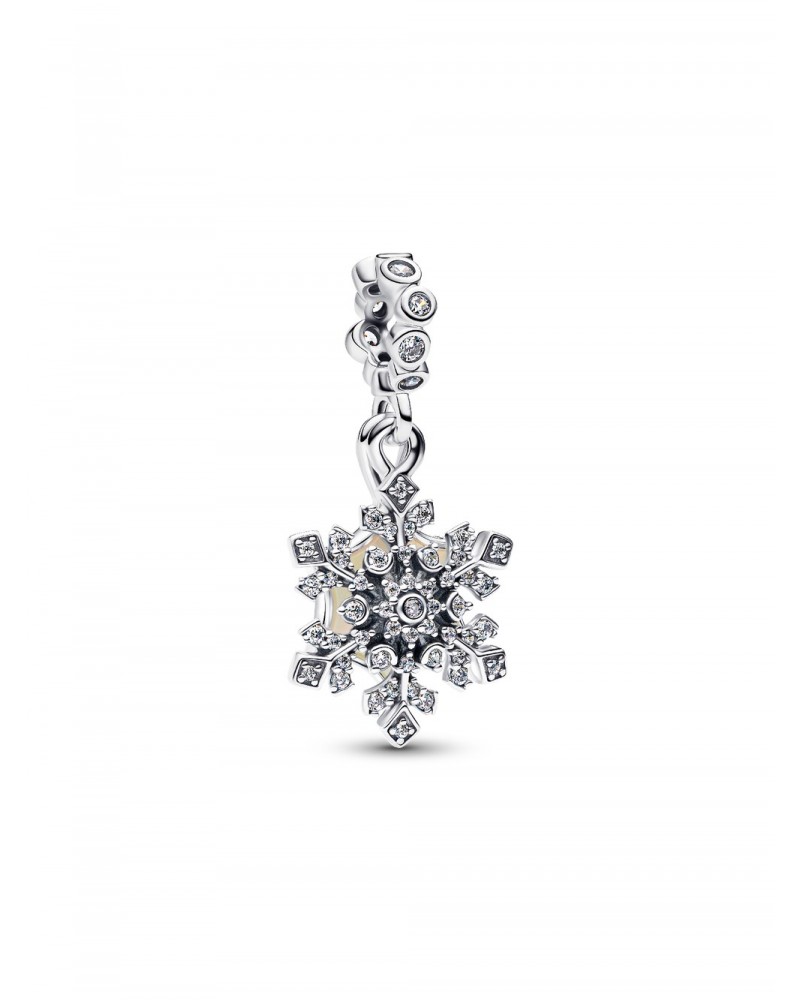 Charm Pandora Colgante Doble Copo de Nieve Opalescente 794142C01