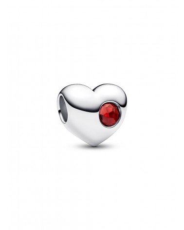 Charm Pandora Grabable Corazón Gema Roja 794161C01