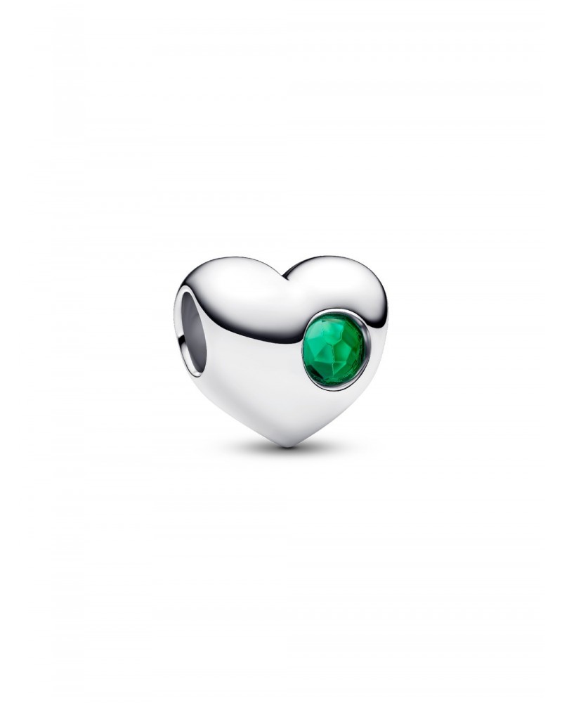 Charm Pandora Grabable Corazón Gema Verde 794161C05