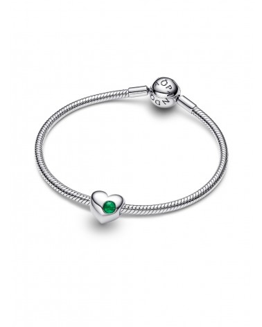 Charm Pandora Grabable Corazón Gema Verde 794161C05 - foto 3