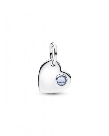 Charm Pandora Colgante Grabable Gema Azul Agua 794295C03